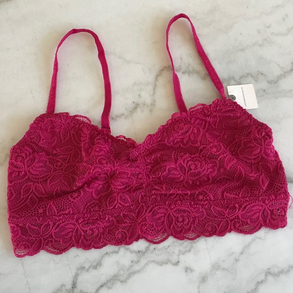 NWT ANTHROPOLOGIE RASPBERRY LACE LOUNGE BARLETTE - Picture 2 of 12